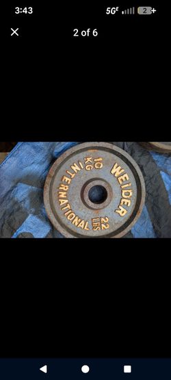 Single 22lb plate 2"