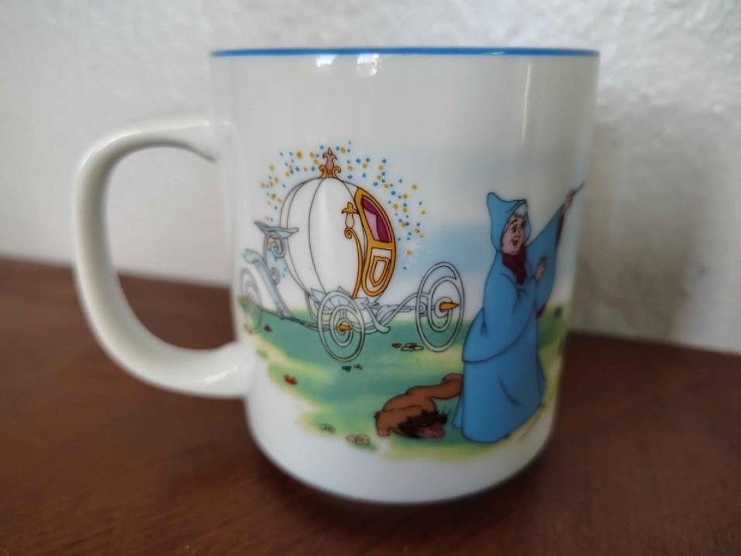 VTG Disneyland Walt Disney  Souvenir Cinderella Coffee Mug Japan