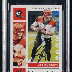 Joe Burrow Signed 2020 Panini Chronicles RC Card!