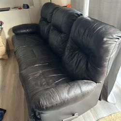 3 Piece Brown Leather Couches