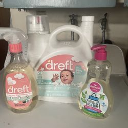 Baby Laundry, Bottle And Cleaning Product