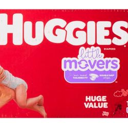 1/2 Case Of Huggies Diapers