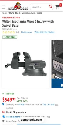 Wilton mechanics vise