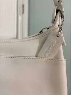 white coach purse long strap