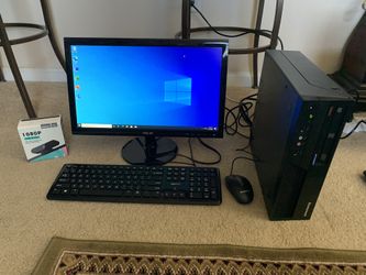 New! Lenovo Desktop Computer W/Windows 10 Pro & Lifetime Office SSD 4gb Ram WiFi & Web Cam (Extremely Fast)