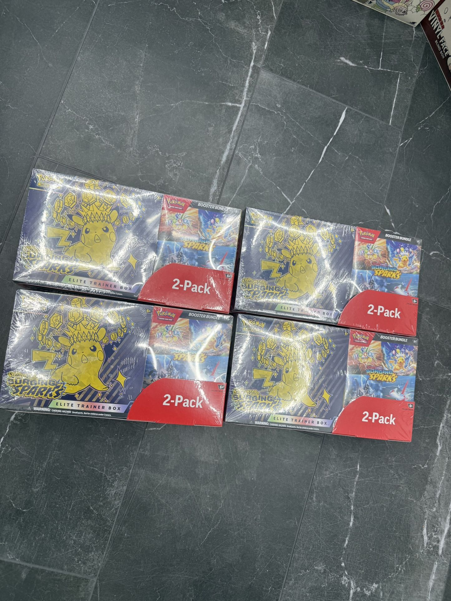Pokémon TCG Surging Sparks Elite Trainer Box + Booster Bundle, 2-pack Sealed