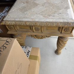 MARBLE TOP END TABLE FREE