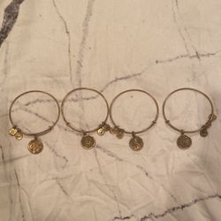 4 Alex And Ani Bracelets 