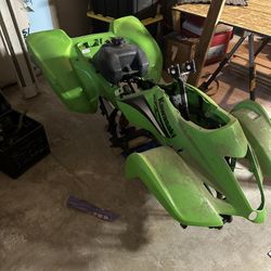 2004 kfx 400 & yoshimura carbon fiber & stainless full exhaust