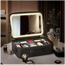 Makeup Case With LED Mirror