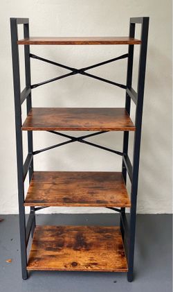 Rustic 4 level book shelf