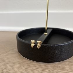 $6 for Gold Triangle Stud Earrings - Minimal Geometric Women Jewelry