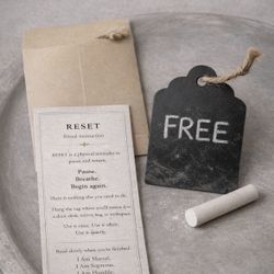 FREE — Reset Tag (Handmade Chalk Ritual Tag)