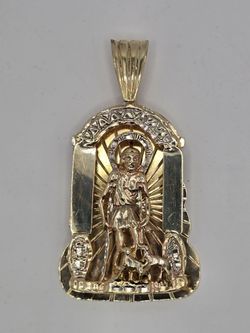 10KT Saint Lazarus Pendant