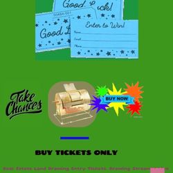 Drawing Entry Ticket Real Estate Land 0.11 Acre Prize!