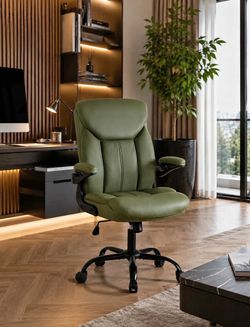 Office Chair, Ergonomic Computer Chair with Flip-up Arms Home Desk Chairs