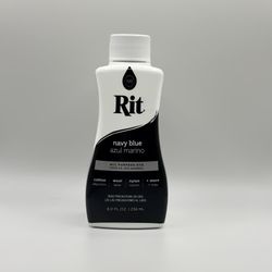 Rit Navy Blue All-Purpose Fabric Dye 8oz for Cotton Wool Nylon Rayon Linen Silk 