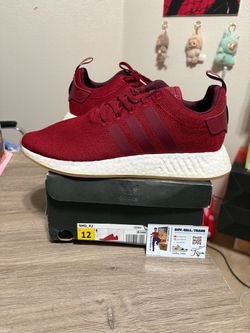 Size 12 - Adidas NMD R2 Collegiate Burgundy