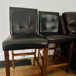 Square Dining Table Bar Height With Two Chairs