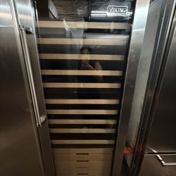 30” Viking Wine Cooler Stainless Steel Refrigerator 