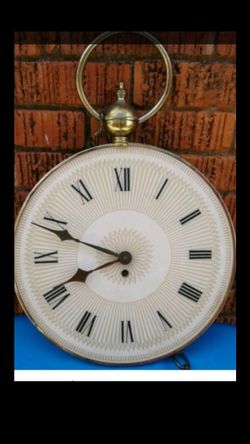 Old vintage heavy wall clock