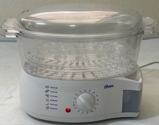 OSTER 2-Tier 6.1 Quart Food Steamer 900 Watts Model #5711 Works Perfect Clean