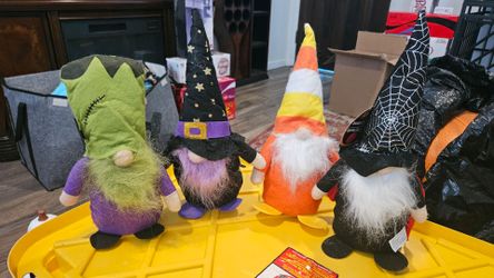 Set of four Halloween gnomes