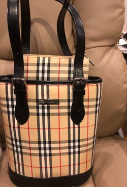 Original pattern Burberry bag
