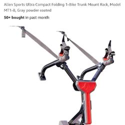 Allen Sports MT2-B Compact Folding 2-Bike Trunk Mount Car Rack Bicycle Carrier