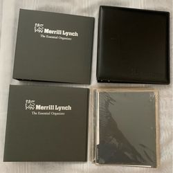 Lot of 3 Merrill Lynch 3” Organization File Binder with The Merrill Lynch Essential Documents Guide