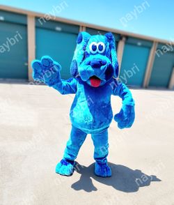 Blue Dog Mascot Costume for Sale