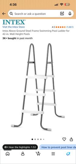 Intel pool 42” ladder (new)