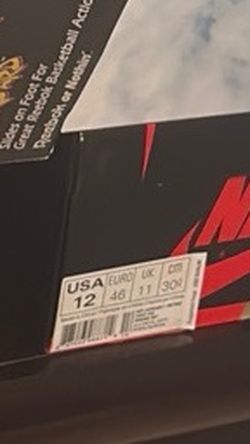Nike Red and Black Shoe Box