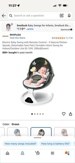 Baby swing