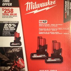 Milwaukee M12 5.0 High Output Battery Pack New