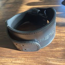 Gymreapers Leather Weight Lifting Belt 4”
