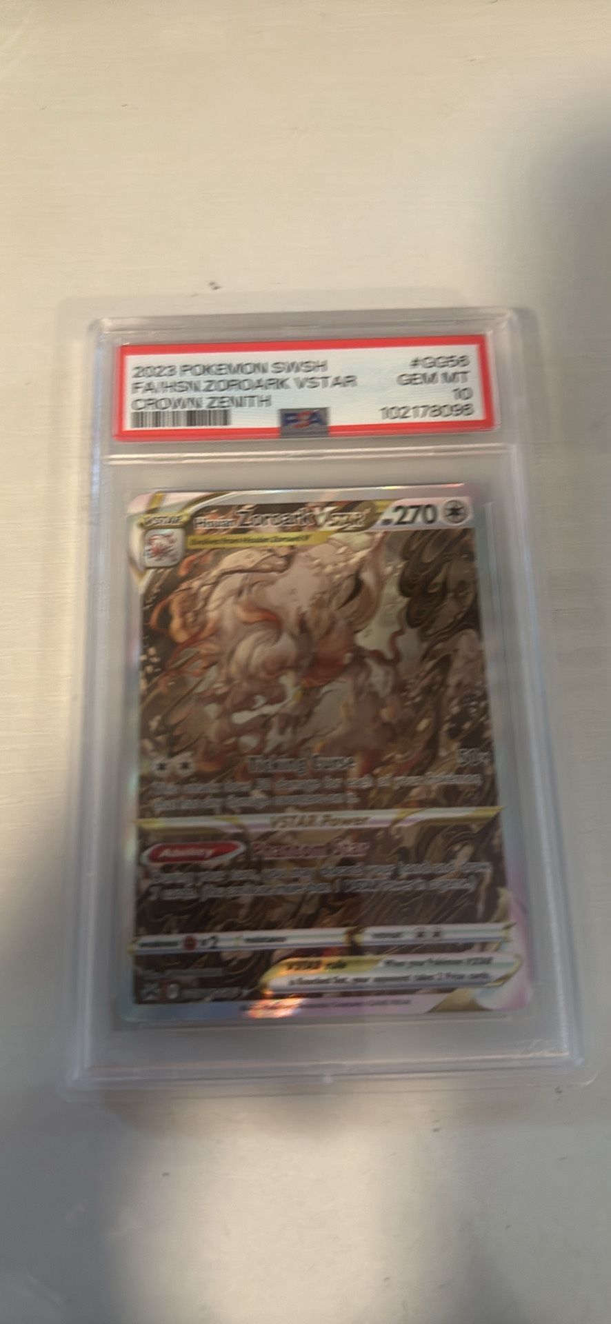 Psa 10 Hisuian Zoroark Vstar Gg56
