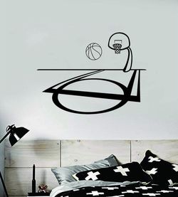 PRE MADE Wall Decal Home Decor Basketball Sports