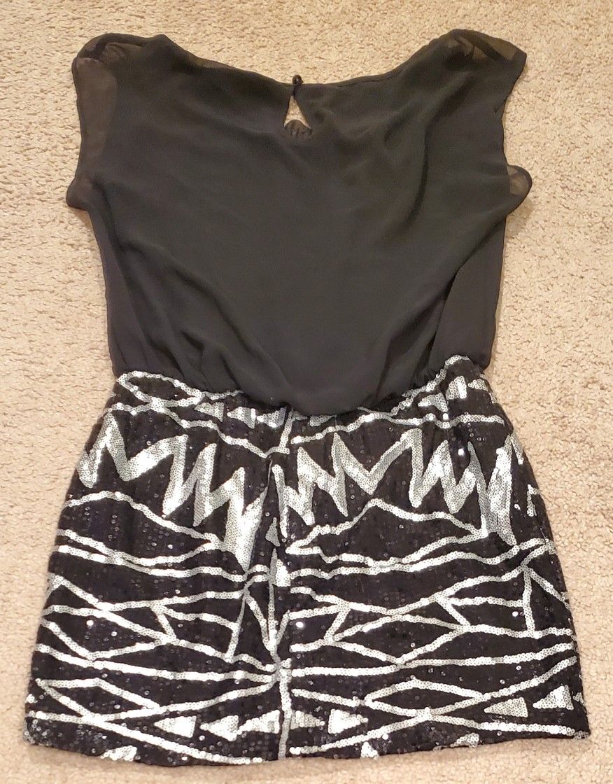 Arden B black sequin party date night dress