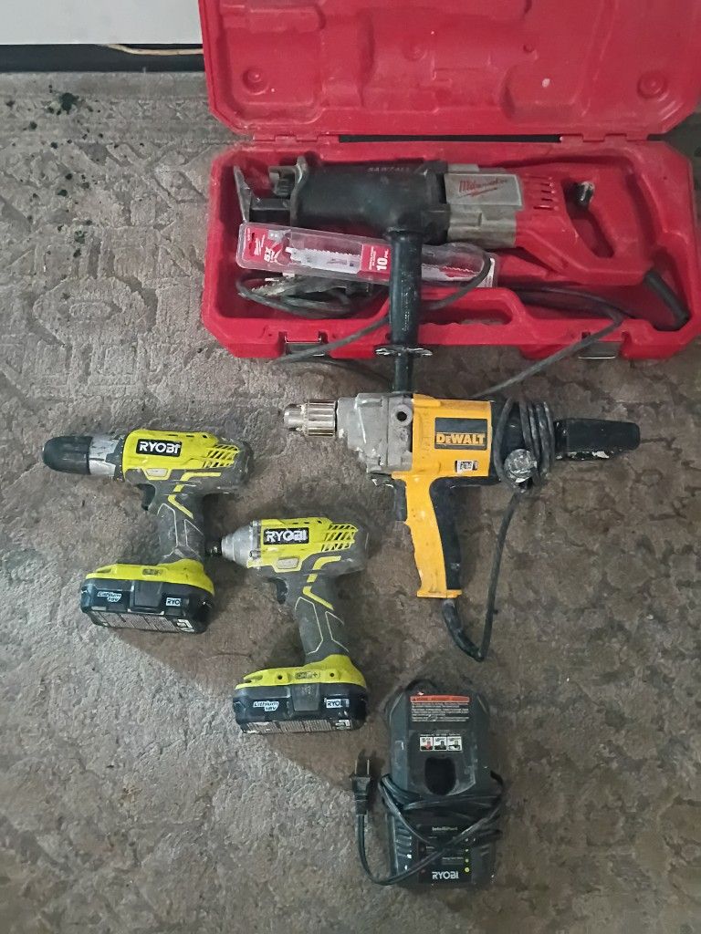 DeWalt Milwalk Ryobi Mixed Lot