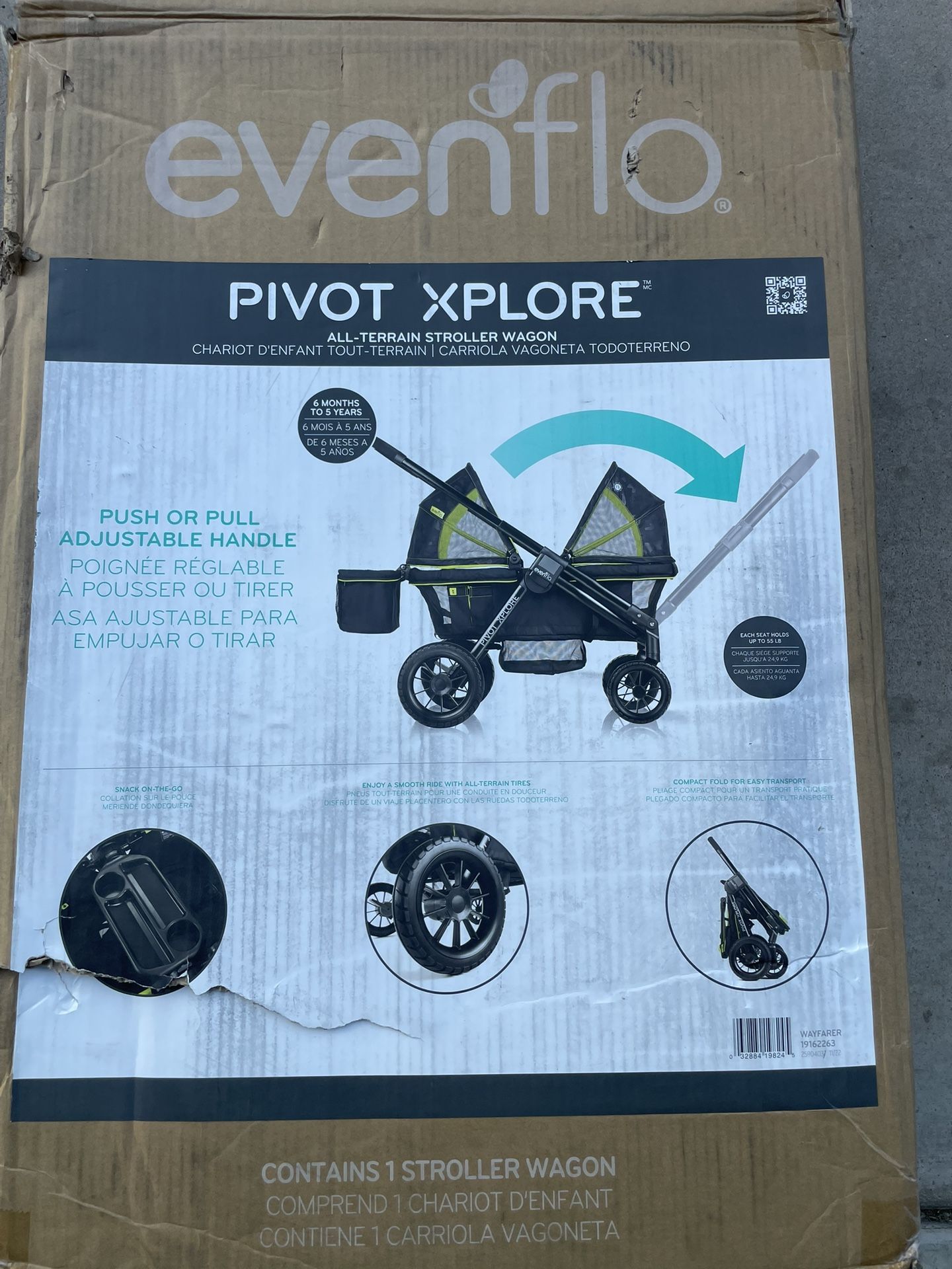 Evenflo Pivot Xplore All Terrain Stroller Wagon