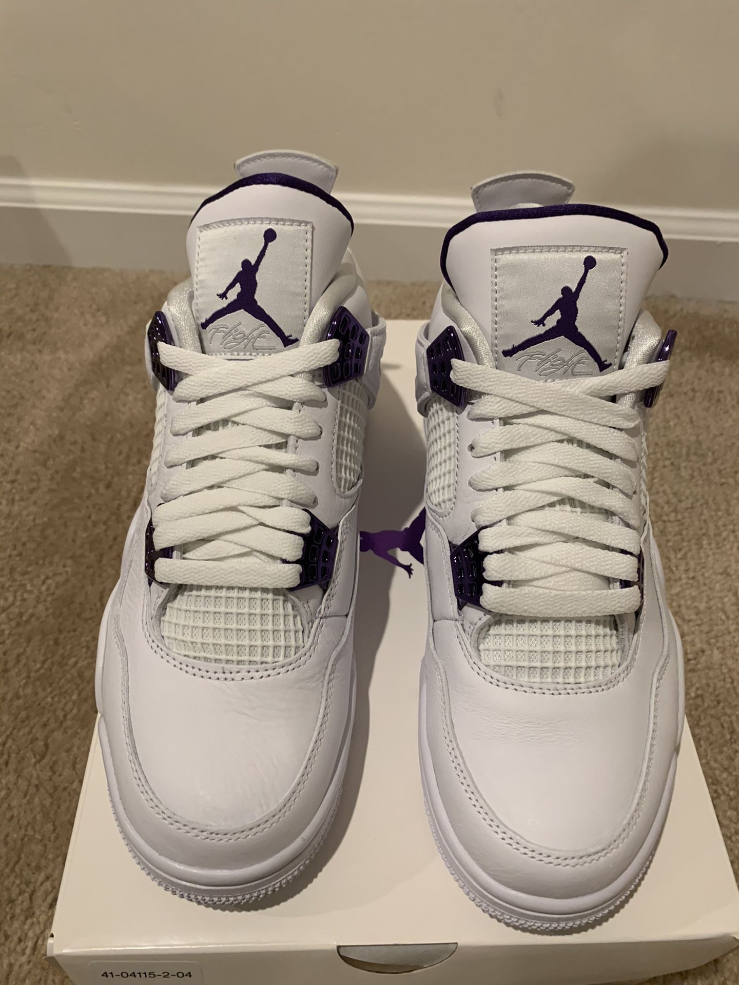 Air Jordan 4 Purple Metallic Size 8 and 11.5