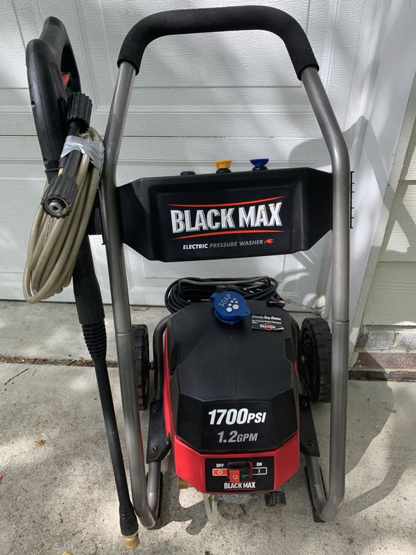Black Max 1,700 PSI Electric Pressure Washer for Sale in Raleigh, NC OfferUp
