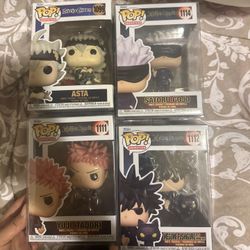 Funko Pop jujutsu kaisen and black clover 