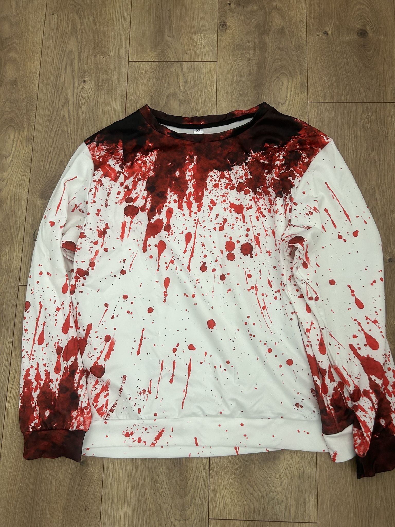 New Halloween Sweatshirt for Women Blood Size XL