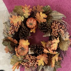 2 wreaths and garlands.