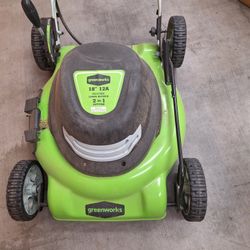 Greenworks Electric Mower  / Near Tangerine