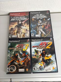 PS2 Star Wars Battlefront & ATV Offroad Fury Games