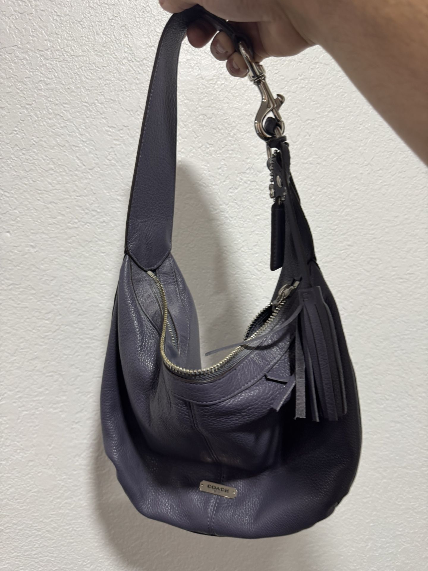 Coach Leather Phoebe Shoulder Bag โ F23960 (Purple)