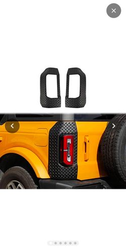 Bronco Rear Corner Guards Protector for Ford Bronco 2021 2022 2023 2/4 Doors, Anti-Scratch Truck Edge Guards Trims Cover Exterior Accessories 2pcs Bla